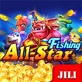 All Star Fishing icon with golden fish