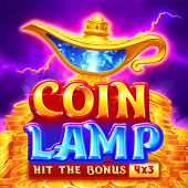 Coin Lamp slot icon with golden lamp