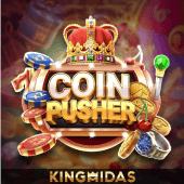 Coin Pusher icon with cascading coins