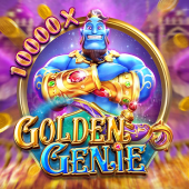 Golden Genie slot icon with lamp genie