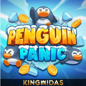 Penguin Panic icon with sliding penguin