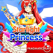 Starlight Princess slot icon with anime princess character and gem multipliers